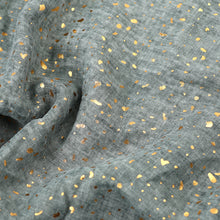 Load image into Gallery viewer, Sage &amp; Gold Speckle Print Scarf
