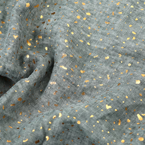 Sage & Gold Speckle Print Scarf