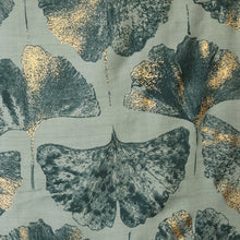 Load image into Gallery viewer, Sage Mix &amp; Metallic Gold Print Scarf
