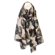 Load image into Gallery viewer, Natural Mix &amp; Metallic Gold Scarf
