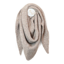 Load image into Gallery viewer, Oatmeal Chunky Knit Triangle
