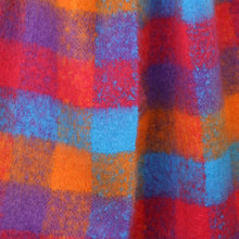 Load image into Gallery viewer, Bright Pink/Orange &amp; Blue Thick Scarf
