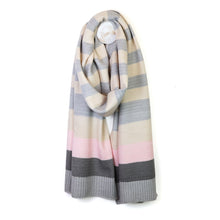Load image into Gallery viewer, Pastel Stripe Knit Scarf
