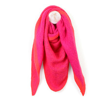 Load image into Gallery viewer, Triangle Bright Pink Scarf
