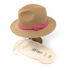 Load image into Gallery viewer, Pink Reef Knot Panama Foldable Hat
