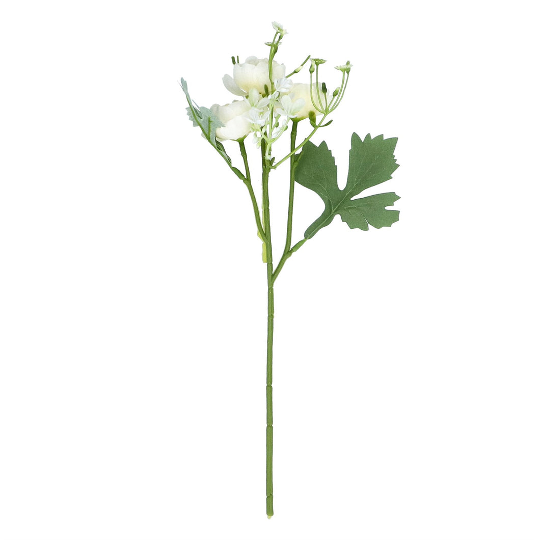 White Rose & Gypsophila