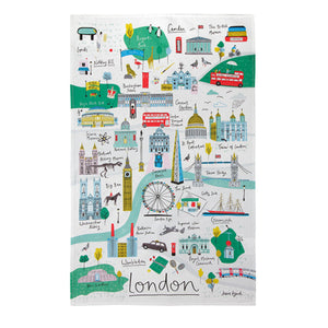 London Map Tea Towel