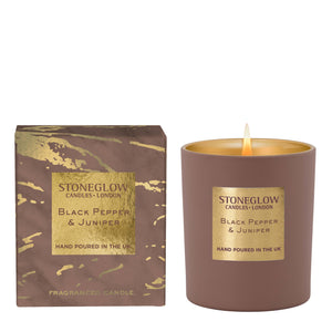 Luna Black Pepper & Juniper Boxed Candle