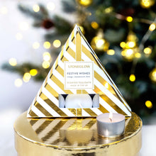 Load image into Gallery viewer, Festive Wishes - Orange, Cinnamon &amp; Clove - Scented Tealight
