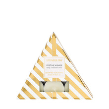 Load image into Gallery viewer, Festive Wishes - Orange, Cinnamon &amp; Clove - Scented Tealight
