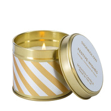 Load image into Gallery viewer, Festive Wishes - Orange, Cinnamon &amp; Clove - Tin Candle
