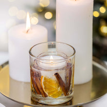 Load image into Gallery viewer, Festive Wishes - Orange, Cinnamon &amp; Clove - Gel Tumbler Candle
