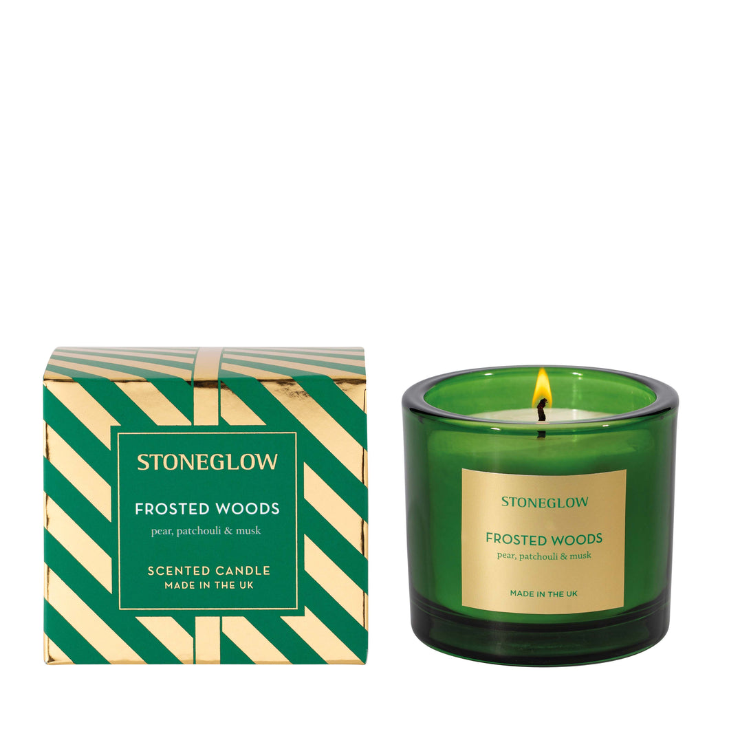 Frosted Woods - Pear, Patchouli & Musk - Boxed Candle