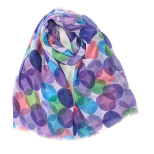 Mingling Circles Scarf - Lilac