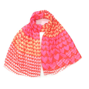 Heart Scarf - Pink