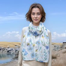 Load image into Gallery viewer, Blue Cornflower Scarf
