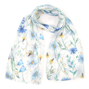 Blue Cornflower Scarf