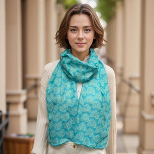 Green Tree of Life Scarf