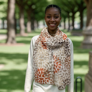Natural Flower Burst Scarf