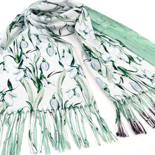 Load image into Gallery viewer, Snowdrop Pashmina Style Scarf
