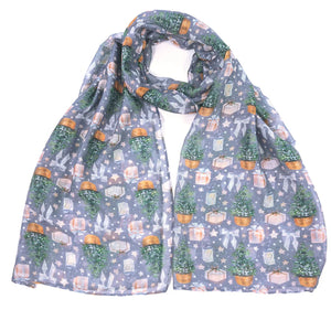 Grey Lanterns Scarf