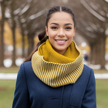 Load image into Gallery viewer, Half &amp; Half Double Snood - Mustard
