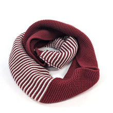 Load image into Gallery viewer, Half &amp; Half Double Snood - Dark Red

