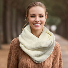 Load image into Gallery viewer, Cream Close Knit Double Snood
