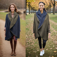 Load image into Gallery viewer, Sleeveless Reversible Jacket - Green/Navy
