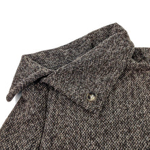 Load image into Gallery viewer, Brown Button Collar Faux Fur Trimmed Poncho

