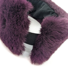 Load image into Gallery viewer, Faux Fur Head Band &amp; Snood - Mulberry
