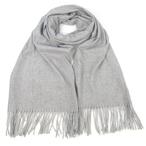 Sparkly Petra Pashmina Scarf - Slate Grey
