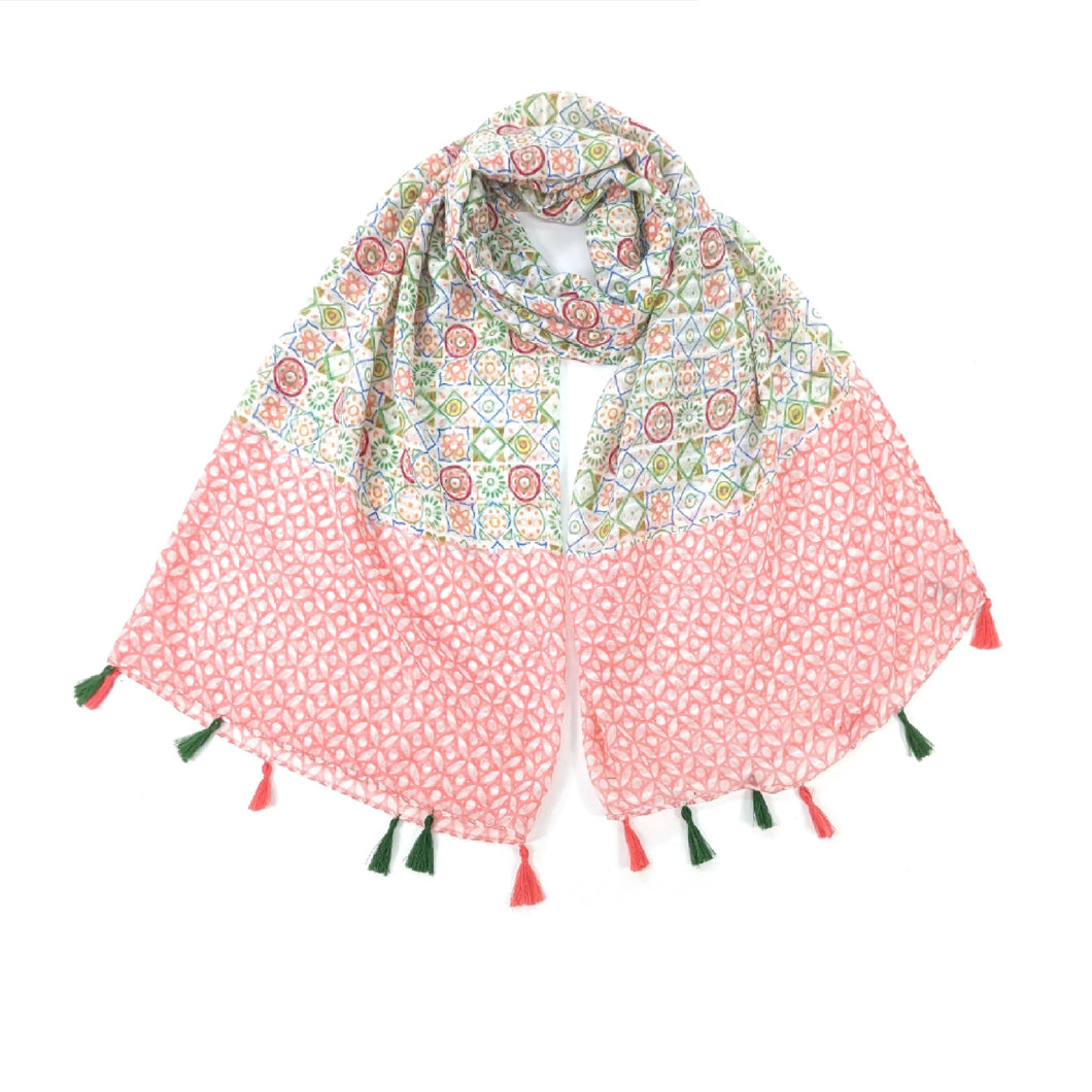 Mosaic Scarf - Pink