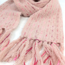 Load image into Gallery viewer, Ribbons Knitted Scarf Pink
