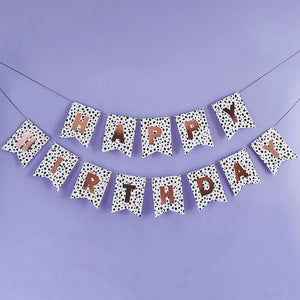 Happy Birthday Dalmatian Card Garland
