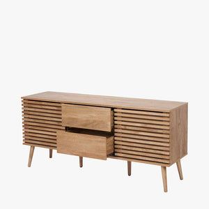 Eucalyptus Wood 2 Drawer Sideboard ** IN STORE ONLY**