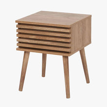 Load image into Gallery viewer, Eucalyptus Wood 1 Drawer Bedside  Table ** IN STORE ONLY**
