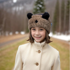 Mink Children's Faux Fur Bear Headband