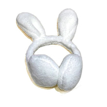 Load image into Gallery viewer, White Rabbit Ear Muffs
