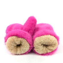 Load image into Gallery viewer, Faux Fur Mittens - Neon Pink
