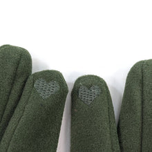 Load image into Gallery viewer, Animal Print Brushstroke Gloves - Dark Green
