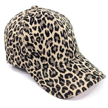 Load image into Gallery viewer, Velvet Feel Cap - Natural Animal Print
