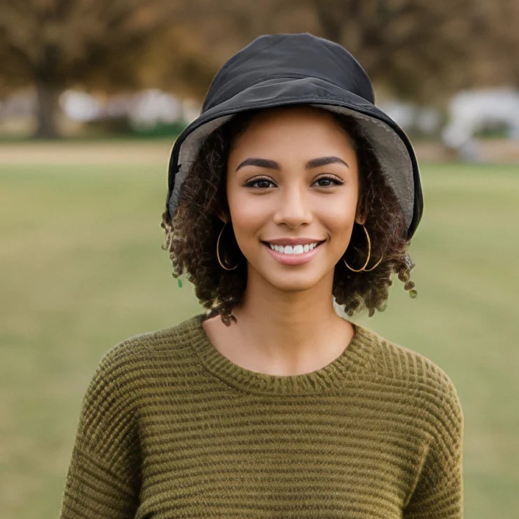 Showerproof Hat with Teddy Bear Lining - Cream