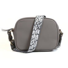 Load image into Gallery viewer, Pale Grey Vegan Leather Camera Bag

