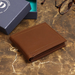 Fossil Brown Bi-Fold Leather Wallet