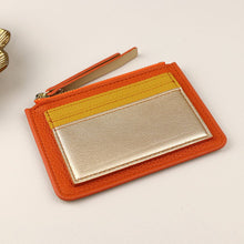 Load image into Gallery viewer, Orange/Metallic Cardholder
