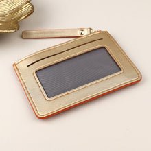 Load image into Gallery viewer, Orange/Metallic Cardholder
