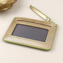 Load image into Gallery viewer, Lime Green /Metallic Cardholder
