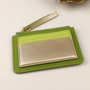 Lime Green /Metallic Cardholder