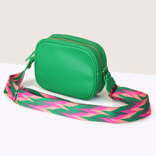 Load image into Gallery viewer, Bright Green Vegan Leather Camera Bag
